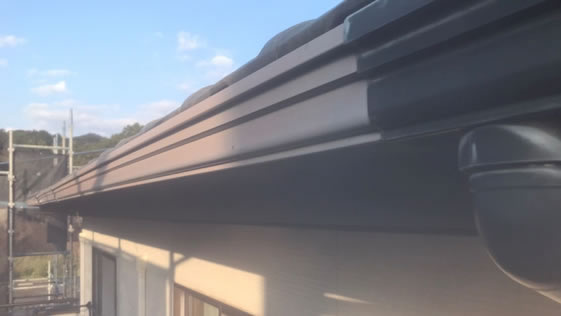 静岡県掛川市一般住宅 横樋の施工前画像