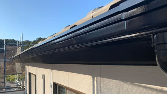 静岡県掛川市一般住宅 横樋の施工後画像