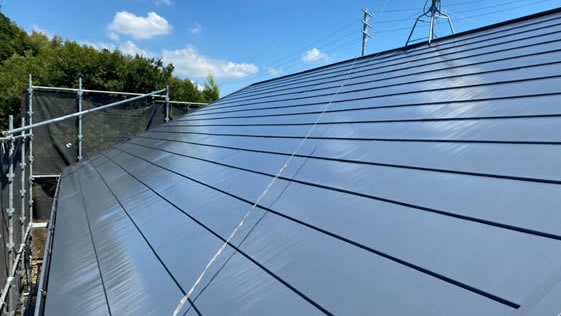 静岡県掛川市一般住宅 屋根の施工後画像