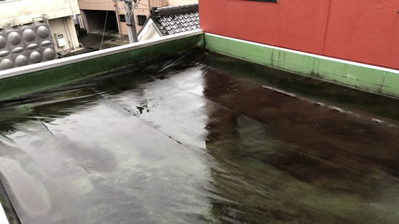 静岡県袋井市防水 屋上防水の施工前画像
