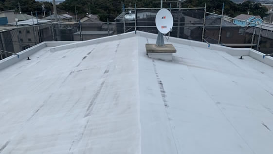 静岡県磐田市アパート 屋上防水の施工前画像