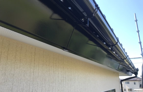 静岡県浜松市浜北区一般住宅 横樋の施工後画像