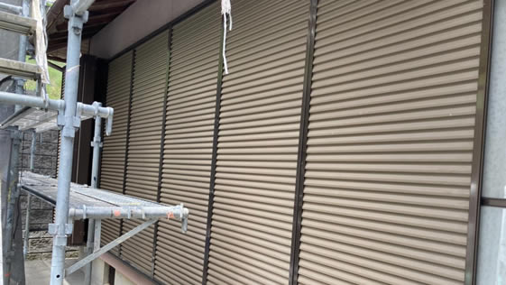 神奈川県浜松市浜北区一般住宅 雨戸の施工前画像