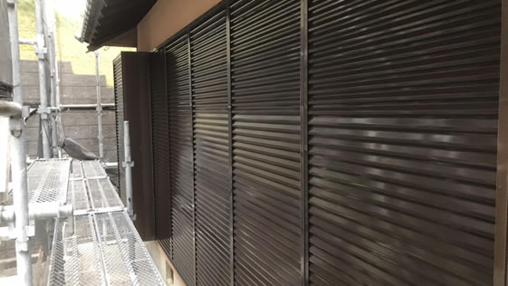 神奈川県浜松市浜北区一般住宅 雨戸の施工後画像