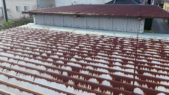 静岡県袋井市一般住宅 屋根の施工前画像