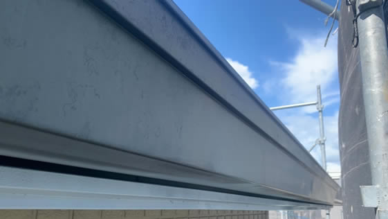 静岡県袋井市一般住宅 横樋の施工前画像