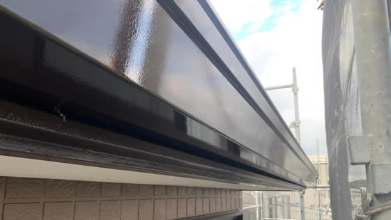 静岡県袋井市一般住宅 横樋の施工後画像