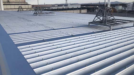 宇都宮市工場 屋根防水の施工後画像