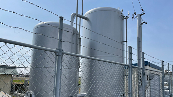 静岡県磐田市タンク塗装 塗装の施工後画像