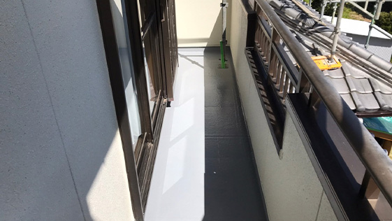 静岡県磐田市H様邸一般住宅 ベランダの施工後画像