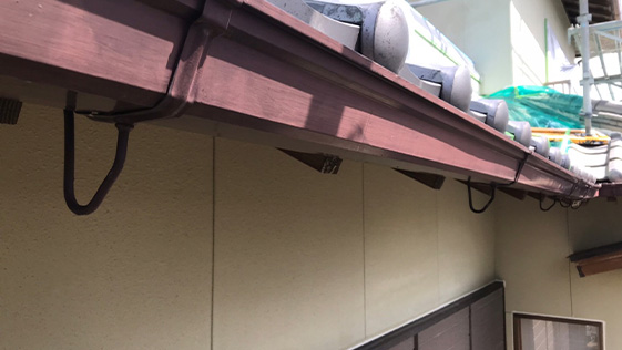 静岡県磐田市H様邸一般住宅 横樋の施工前画像