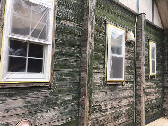 沖縄県石垣島外壁塗装 外壁の施工前画像