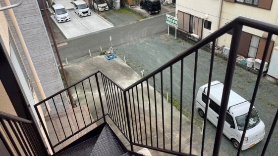 静岡県袋井市M様階段鉄骨塗装 手摺の施工後画像