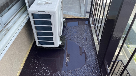 静岡県袋井市M様階段鉄骨塗装 階段の施工後画像