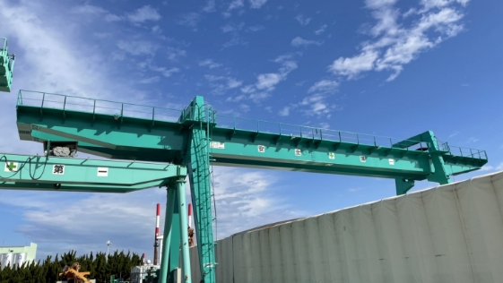 静岡県焼津市クレーン鉄骨塗装 鉄骨の施工前画像