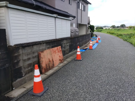 静岡県掛川市フェンスブロック新築工事の施工後画像