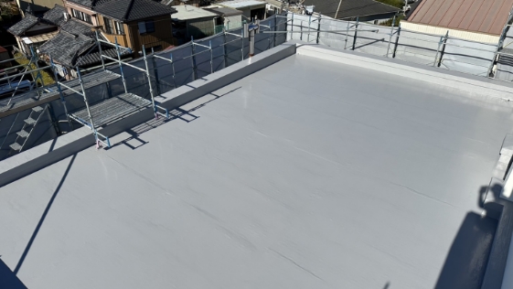 静岡県袋井市小学校屋上防水 屋上防水の施工後画像