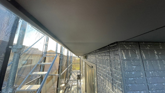 静岡県袋井市I様邸一般住宅 軒天の施工後画像