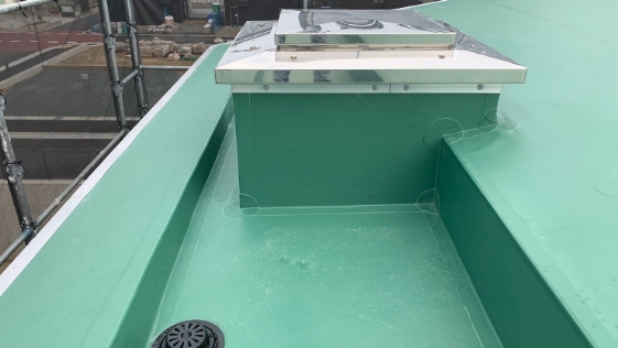 静岡県浜松市 屋上シート防水工事マンション 屋根防水の施工前画像