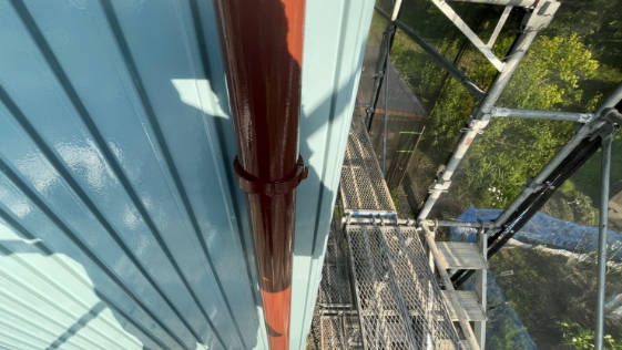 静岡県 袋井市森町 K様邸一般住宅 縦樋の施工後画像