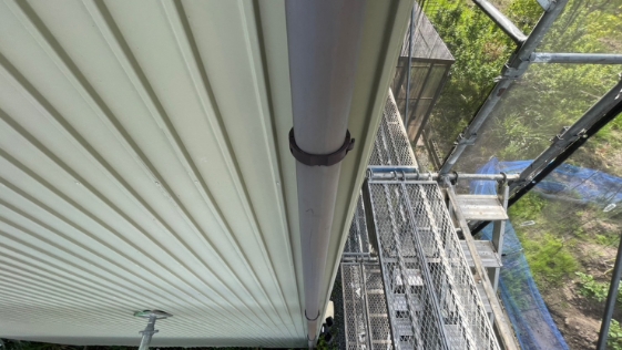 静岡県 袋井市森町 K様邸一般住宅 縦樋の施工前画像