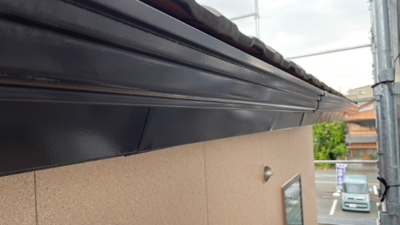 静岡県浜松市 N様邸一般住宅 横樋の施工後画像