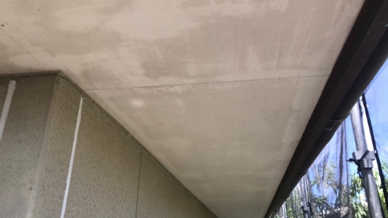 静岡県袋井市 T様邸 外壁塗装一般住宅 軒天の施工前画像