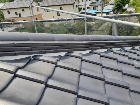 静岡県袋井市 T様邸 屋根漆喰工事一般住宅の施工前画像