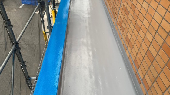 愛知県豊橋市 M様工場 ベランダの施工後画像