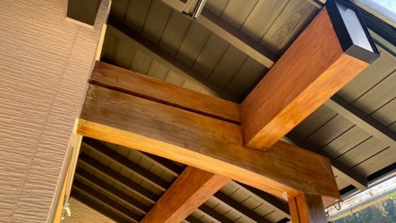 静岡県掛川市 W様邸一般住宅 木部軒天の施工前画像