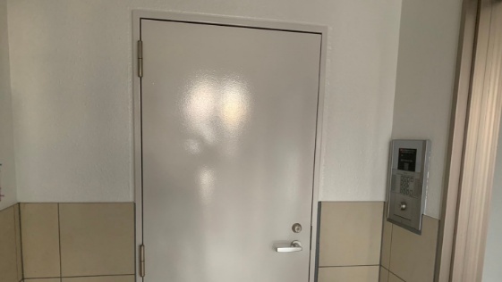 静岡県浜北市 Pマンション 鉄扉の施工後画像