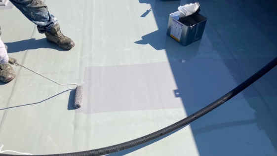 静岡県浜北市 P マンション様屋上防水 屋上防水の施工後画像