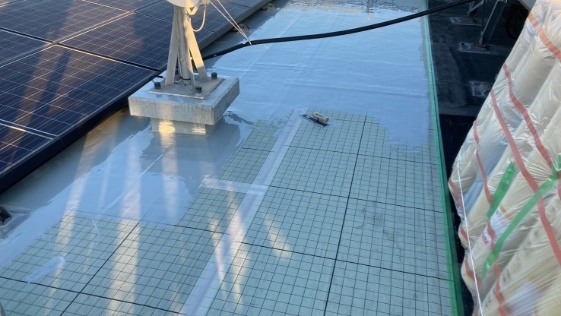 静岡県浜北市 P マンション様屋上防水 屋上防水の施工前画像