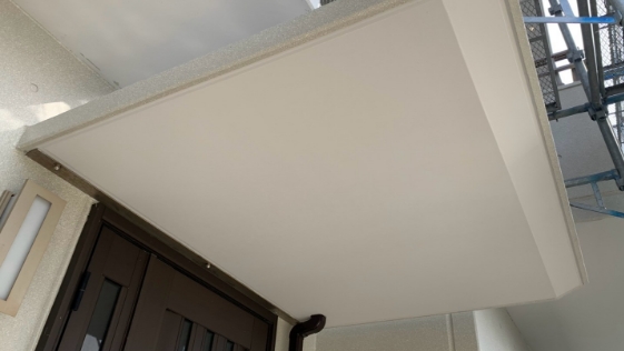 静岡県浜松市 I様邸一般住宅 軒天の施工後画像