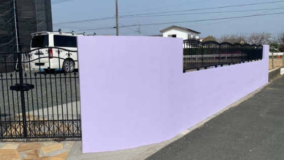 静岡県浜松市 I様邸一般住宅 外構塀の施工後画像