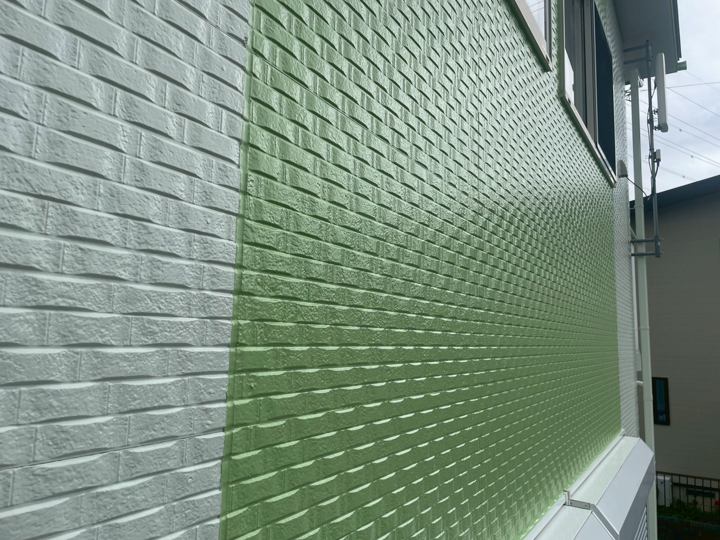 静岡県磐田市O様邸 一般住宅借家の外壁塗装工事 外壁の施工後画像