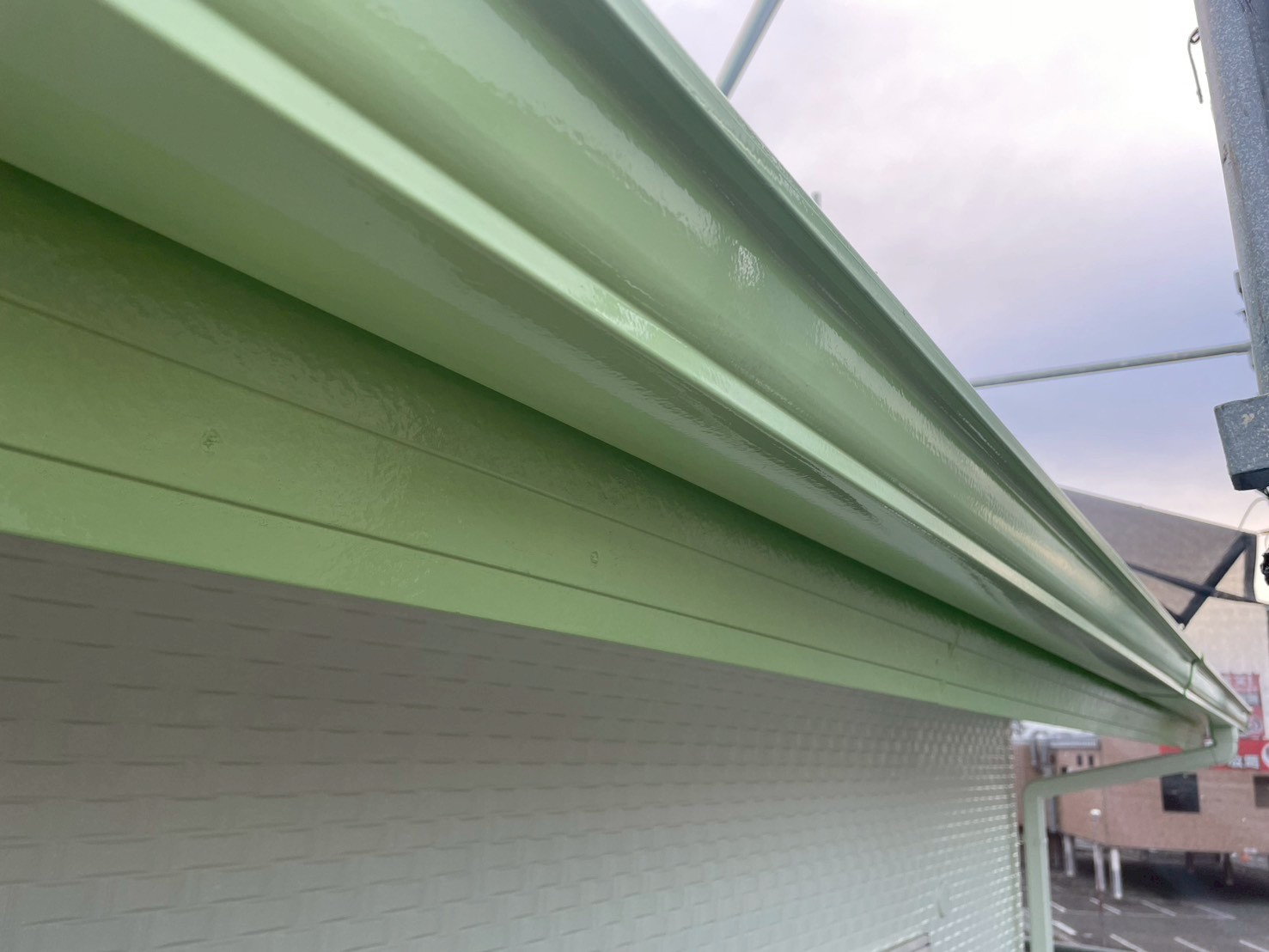 静岡県磐田市O様邸 一般住宅借家の外壁塗装工事 樋の施工後画像