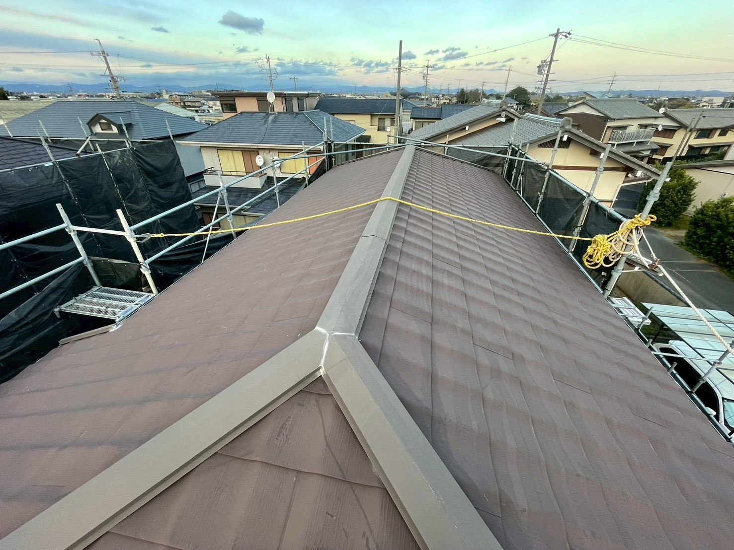 静岡県磐田市M様邸 一般住宅外壁塗装 屋根の施工前画像