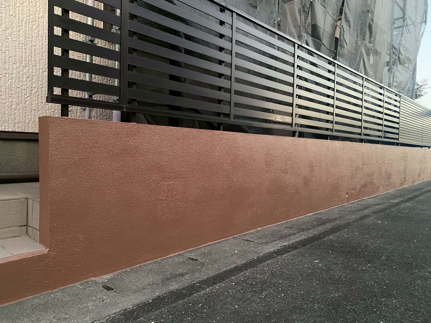 静岡県磐田市M様邸 一般住宅外壁塗装 塀の施工後画像