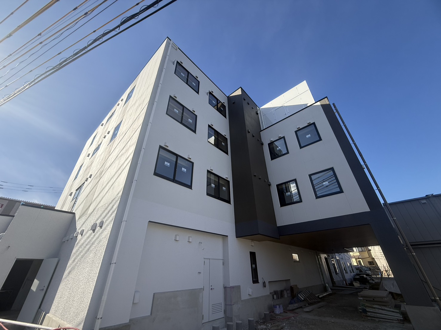 東京都町田　新築吹付工事の施工前画像