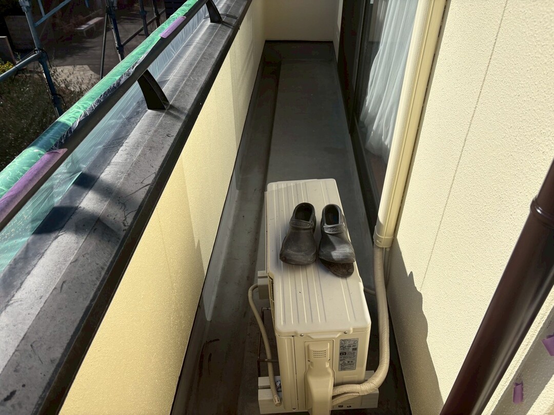 静岡県袋井市K様邸  一般住宅外壁塗装 ベランダ防水の施工前画像