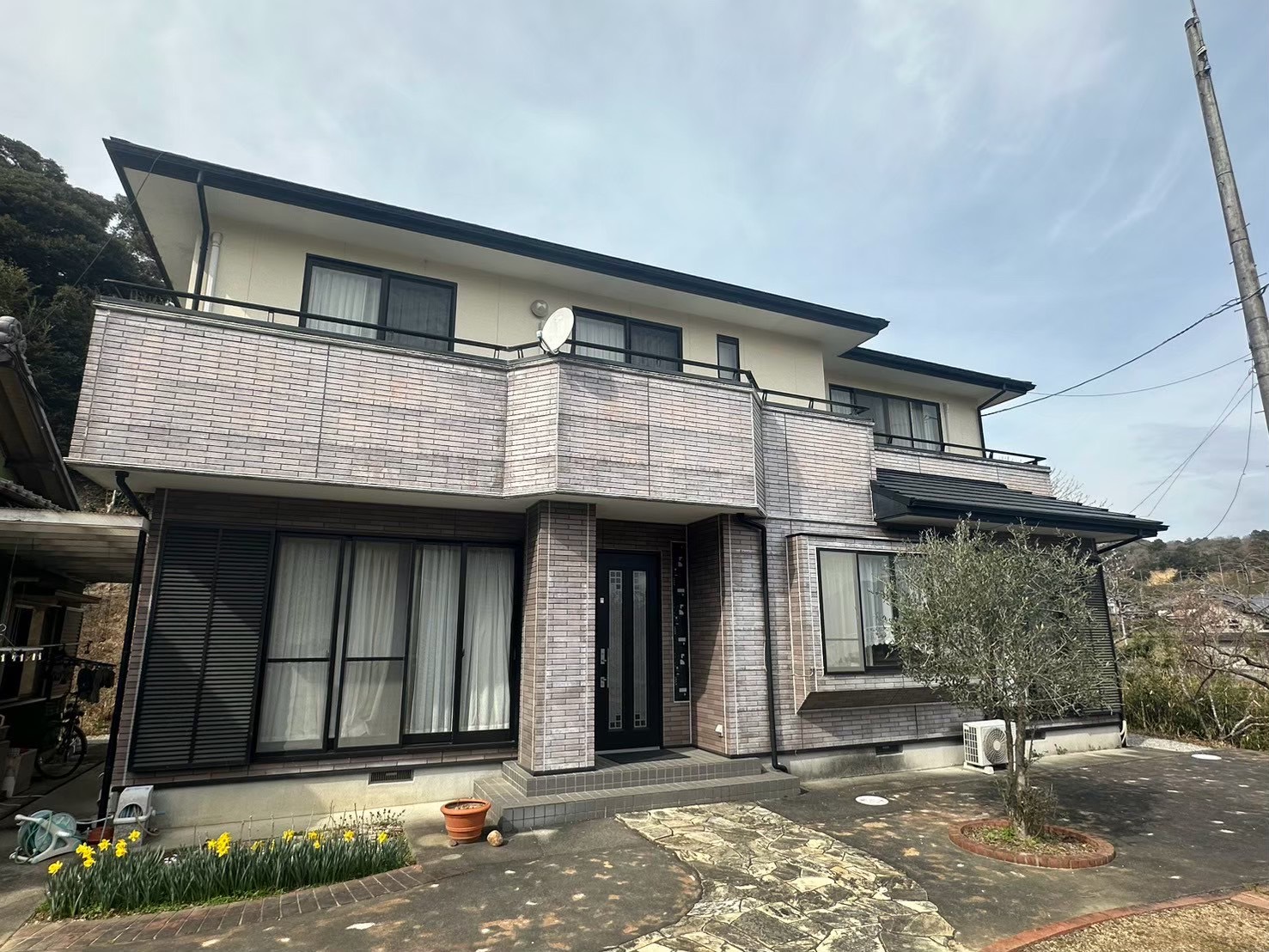 静岡県袋井市K様邸  一般住宅外壁塗装の施工前画像