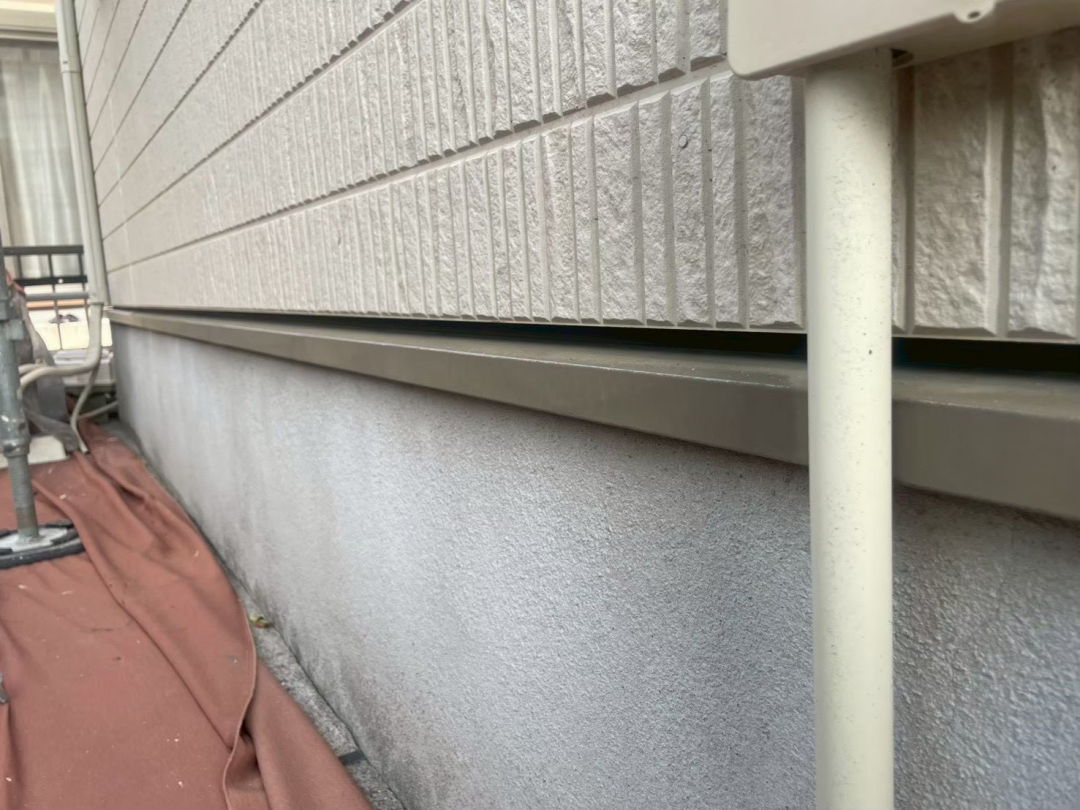 静岡県袋井市O様邸  一般住宅外壁塗装 水切りの施工前画像