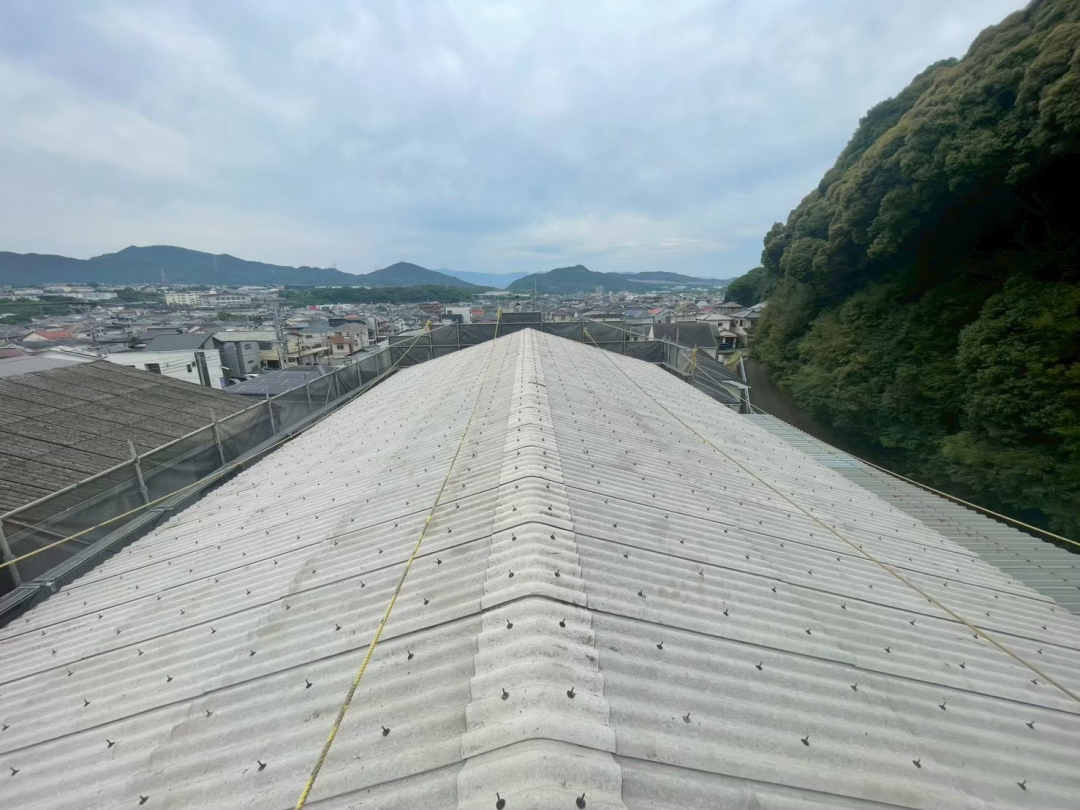 福岡工場屋根塗装工事の施工後画像